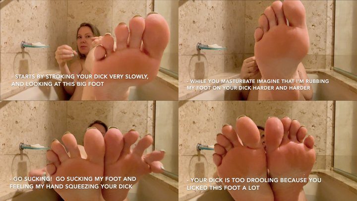 Goddess Grazi - Cum for my feet! Cum for my sexy soles! My feet crave it!