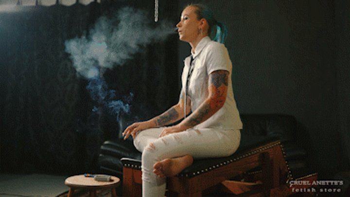 Cruel Anettes Fetish Store - Smoker with dirty soles FHD MP4