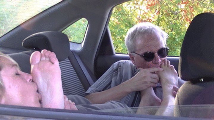 My Masters Feet - With Jade in the car (mp4)