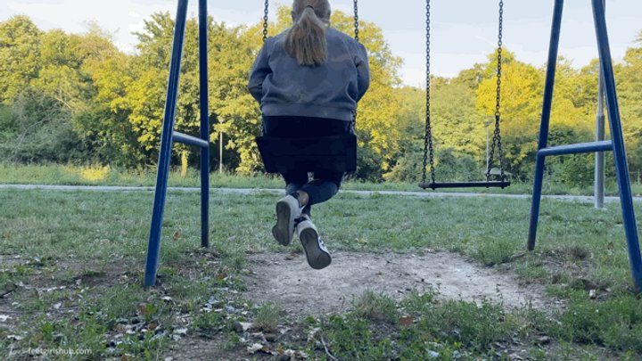 Dollhouse Studio - KIRA ON A SWING IN SUPERSTAR ADIDAS SNEAKERS - MOV Mobile Version
