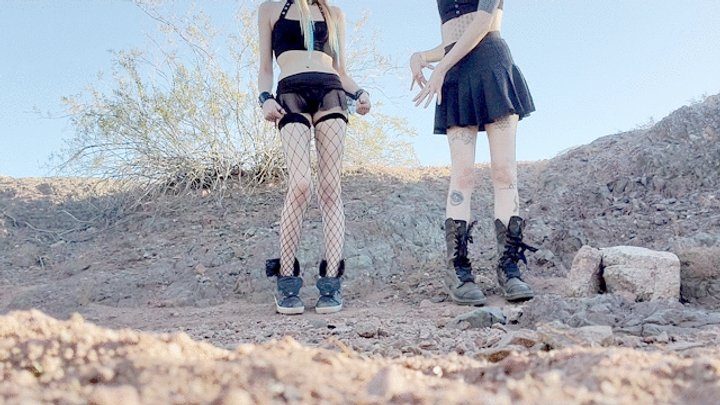 Snowy Angels Clip Heaven - Filthy Fishnets Sweaty Socks With Goddess Charlie Cake