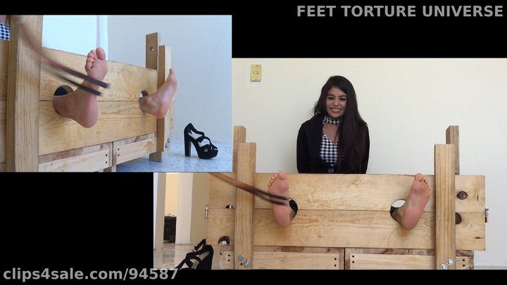 Feet  Universe - Phanies's Very Long First Bastinado - part 3