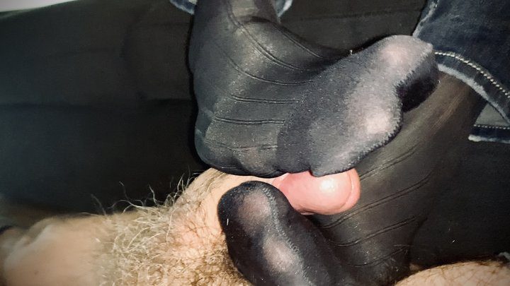 Gay Male Soxjob Heaven - BLACK SHEERS SOCKJOBS