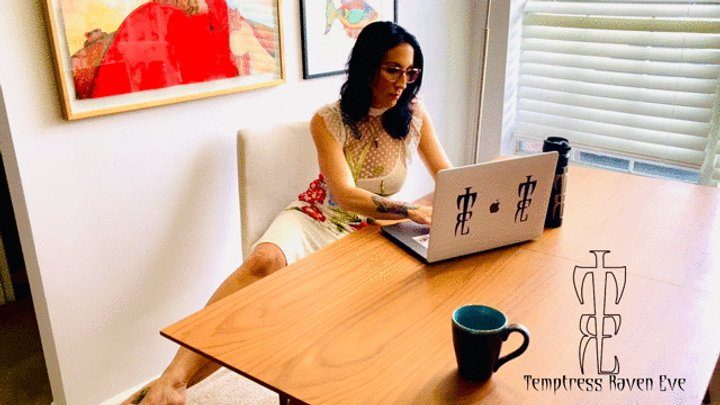Temptress Raven Eve - Foot fetish in cafe POV featuring Temptress Raven Eve- Feet JOI- Public Humiliation- Barefoot- foot domination- Cum Countdown- Foot Fetish Humiliation- male humiliation- Embarrassment- cheating fetish