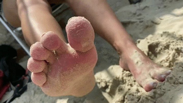 Mistress Beh - Public Beach - Pov and Dirty Feet - Bare Feet - Mistress Beh - SD MOBILE