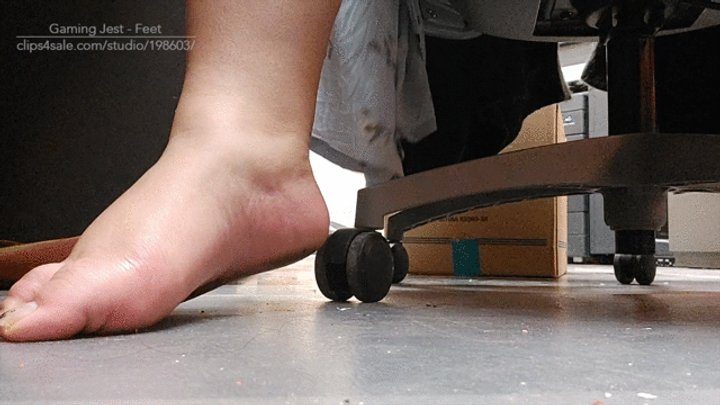 Gaming Jest Feet - shredding paper while barefoot