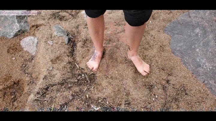 Morganas Unique Pleasures - My Sexy Feet On The Beach WMV