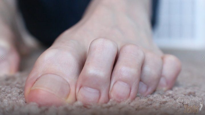 Guy Slender Feet Mouth And More - Soles Toe Curls And Toe Tops