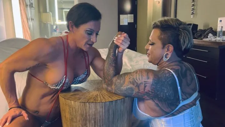 The Kandy Shop - Kandy Vs Dominique Danger Armwrestling