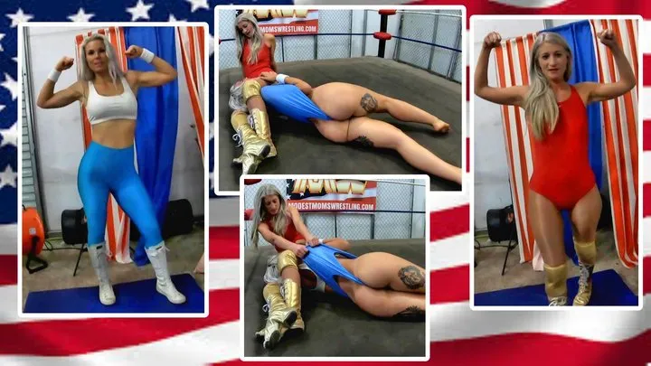 Modest Moms Wrestling - Atomic Platinum!