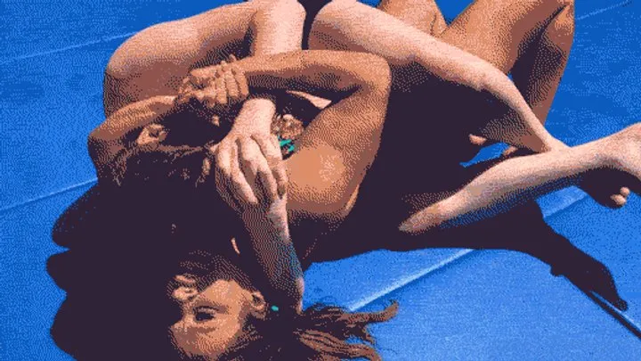 Jennifer Thomas Beatdowns - Jennifer Thomas vs Hanz VanDerKill - Poolside Showdown SDWMV