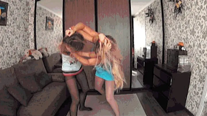 Not An Angel - CATBALL FIGHT IN PANTYHOSE W