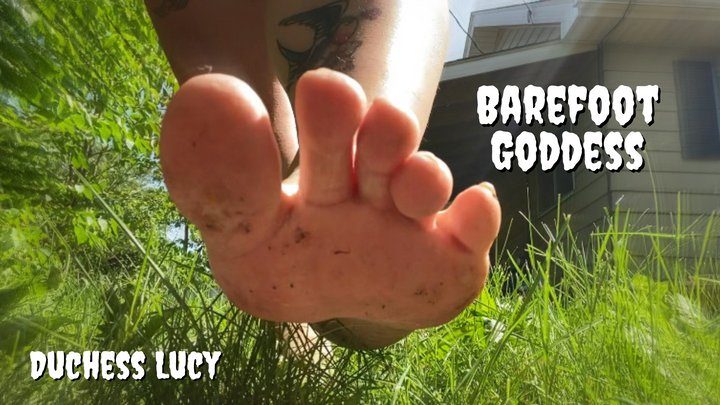 Worship Lucy - Barefoot Goddess: Dirty Feet + Slippers