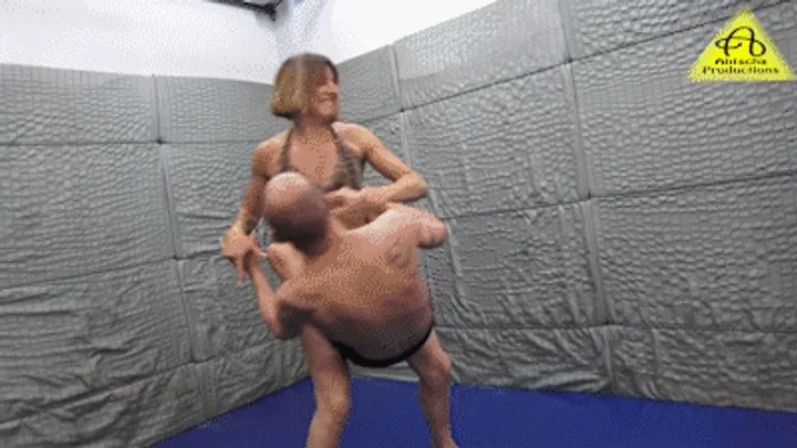 Antschas Wrestling And Fetish Store - Samantha vs Michael