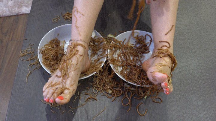 Mistress Natasha Ray - NATASHA - Foot Nutrition - Noodle Pasta From My Feet - Foot Fetish POV