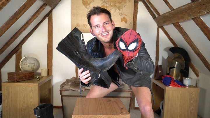 Master Apollo - APOLLO : Spiderman Foot Domination with Super Villain Apolloo