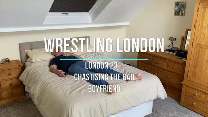 Wrestling Lucy - London 23 - Chastising the Bad Boyfriend with Scissors and Facesitting