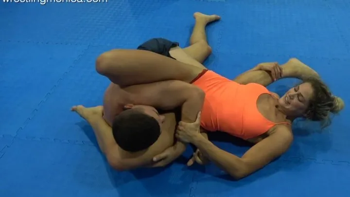 The Wrestling And Domination Room - Iza Dominates Cocky Larry