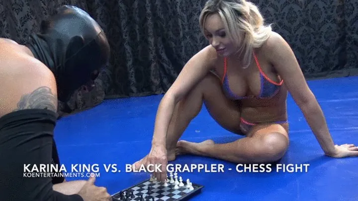 European Fight Club Mixed Wrestling - Karina King vs Black Grappler - Chess Fight