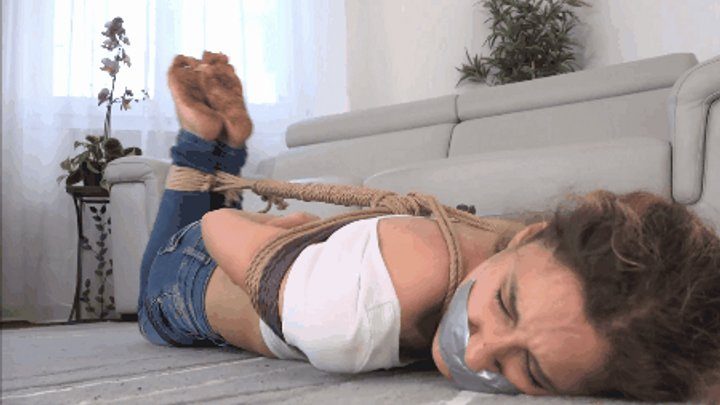 Tickling And Laughing Experiences - Agent Margherita surprised by two villains