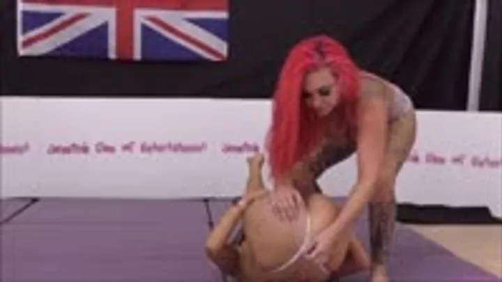 Jdoe Strip-wrestling Federation - Bra and Panties Match (Strip-Wrestling Match) w, Loser gets strapped in a nappy (diaper)!! ~ Roxi Keogh vs Chloe Knickx | (October 2022)