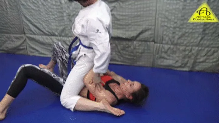Antschas Wrestling And Fetish Store - Iron vs Zsuzsa judo gi and leggings competitive