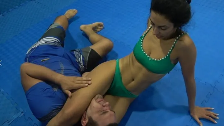 The Wrestling And Domination Room - Miss Vox Destroys Lean Lenny