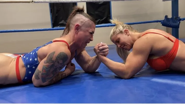 Cj Films - Sheena vs KO in a 100 percent Competitive Armwrestling Match