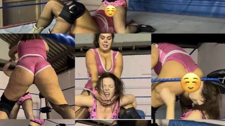 Nadia Sapphire - chest sitting, wedgie stinkface, camel clutch, rolling pins
