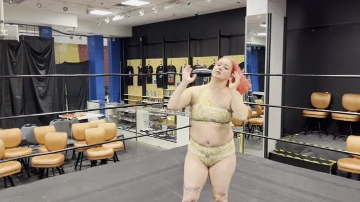 Pandemic Pro Wrestling - Bear Lifts Angelica in the Air