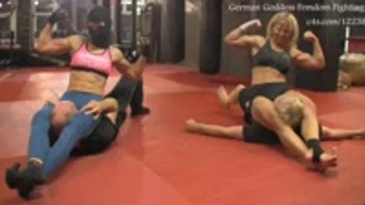 German Goddess Femdom Fighting - Sheena- Listen and Learn! Repeat and Defeat!