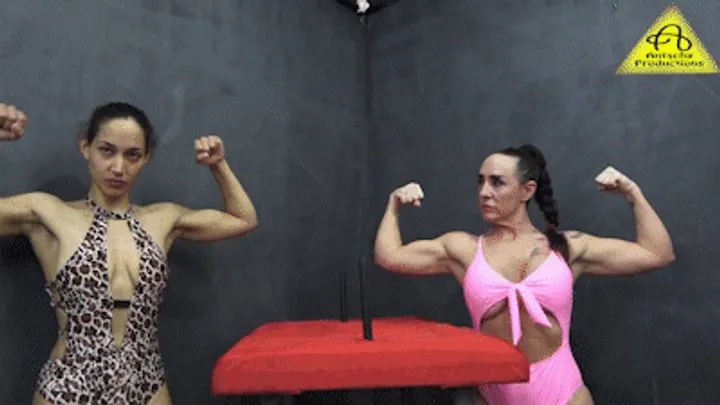 Antschas Wrestling And Fetish Store - Armwrestling Curie vs Lexi