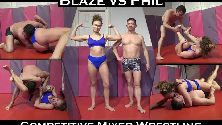 Doom Maidens Wrestling - Blaze vs Phil: Competitive Mixed Wrestling (Dec 2022)