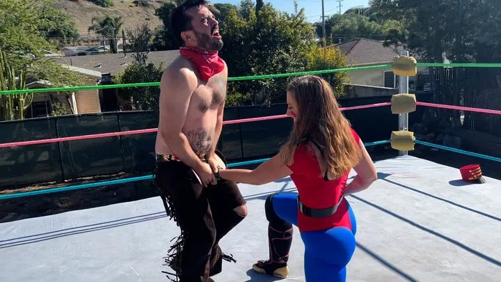 Butt Wrestling Inc - Nutcracker Stomps Cowboy's Nuts