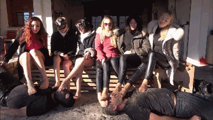 Divine Goddess Gabriella - THE FEMDOM WEEKEND - EXTREME muddy feet licking, spitting - Final with soap on tongue (CRAZY CLIP!!!)