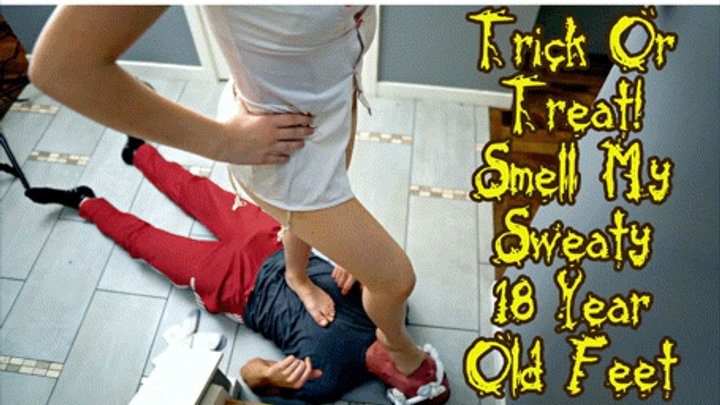 Domina Planet - Trick Or Treat! Smell My Sweaty 18-Year-Old Feet (HD 1080P MP4)