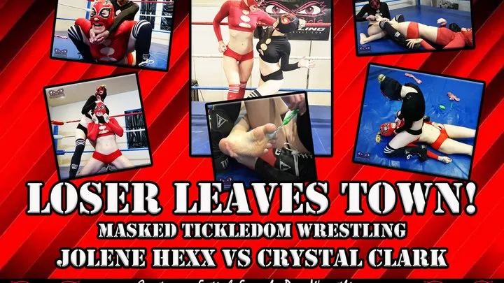 Lucha Girls ~ Female Pro Wrestling - 1374-Loser Leaves Town - Masked Tickledom Wrestling
