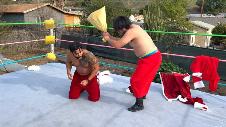 Butt Wrestling Inc - Santa Claus Tuxedo Match