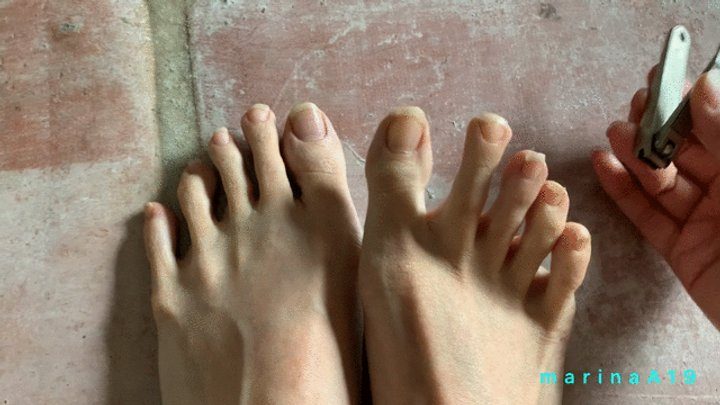 Bj By Asian - Marina the Japanese teacher cuts Loooong toe nails