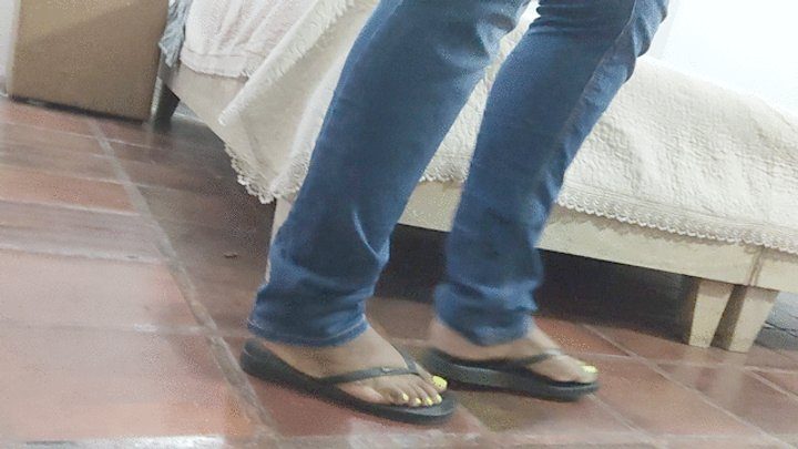 Foot Fetish Paradise - Balbina Self Foot Rub and Strip Tease with JOI
