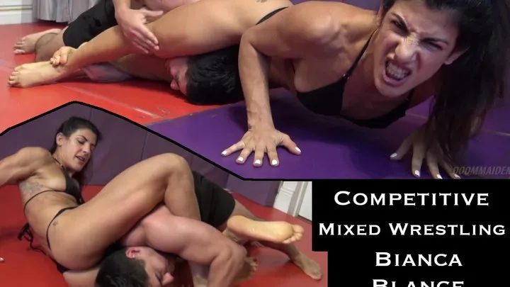 Doom Maidens Wrestling - Bianca Blance vs Frankie: Competitive Mixed Wrestling
