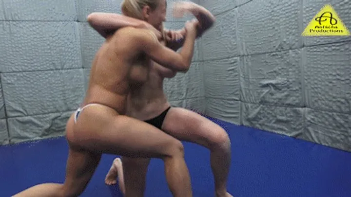 Antschas Wrestling And Fetish Store - Nikki vs Andy topless wrestling
