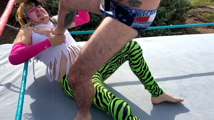 Butt Wrestling Inc - Barefoot Tag Team match