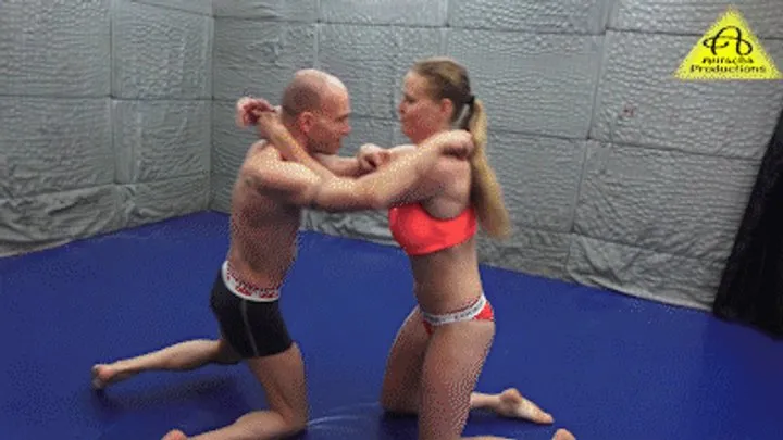 Antschas Wrestling And Fetish Store - Andy vs Michael mixedwrestling