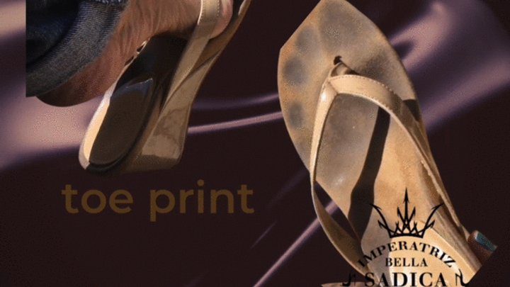 Empress Bella Sadic - Toe print, sweat dirt shoes and feet