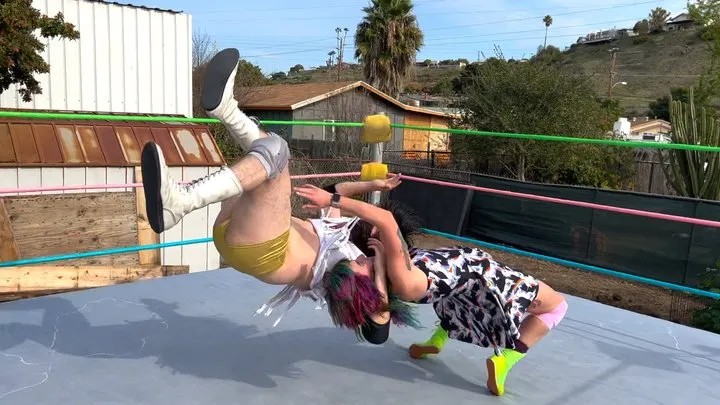 Butt Wrestling Inc - Alternative Guy Gets Beat Up