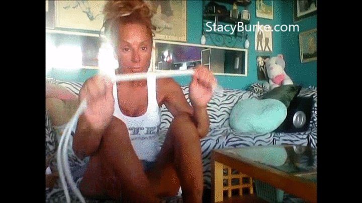 Stacy Burke`s Fetish To Go - Dirty Sole Self Toe Tie