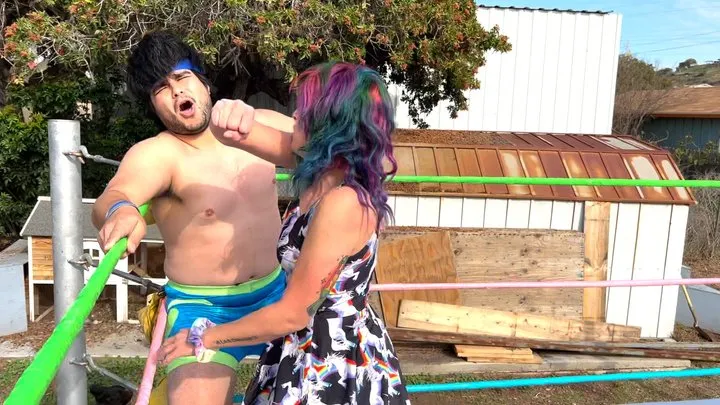 Butt Wrestling Inc - Mexican Cabròn Gets Dominated by Little Gringita