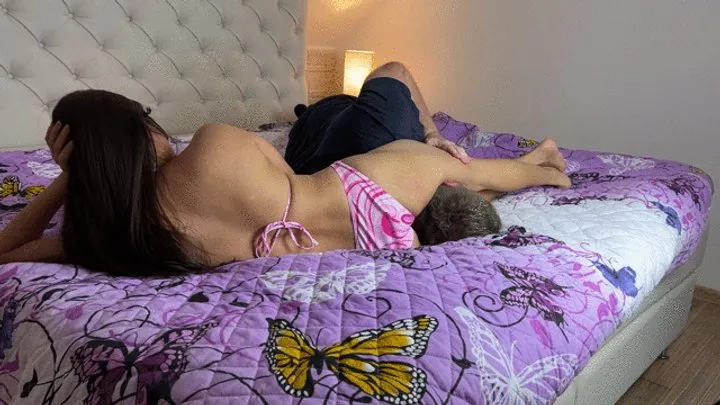 Mean Asian Wife Facesitting - Headscissored Till Exhaustation | Brutal Scissors Domination In Bikini