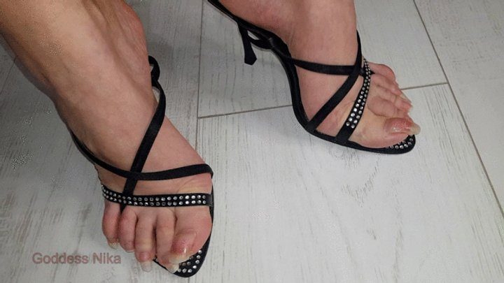 Goddess Nika - Side Diamond Heels